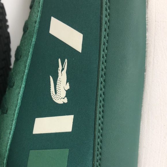 Lacoste Men’s Ortholite Sneakers Green Size 12 - Picture 5 of 5